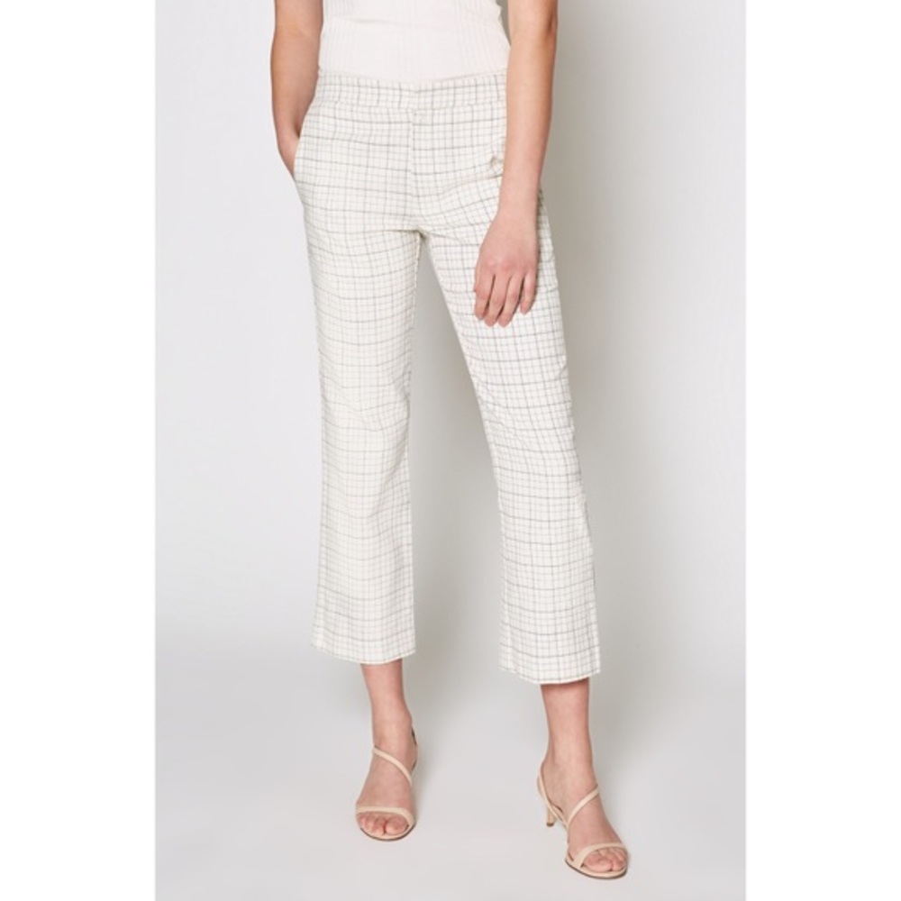 Joie Dicra Plaid Cropped Pants 4